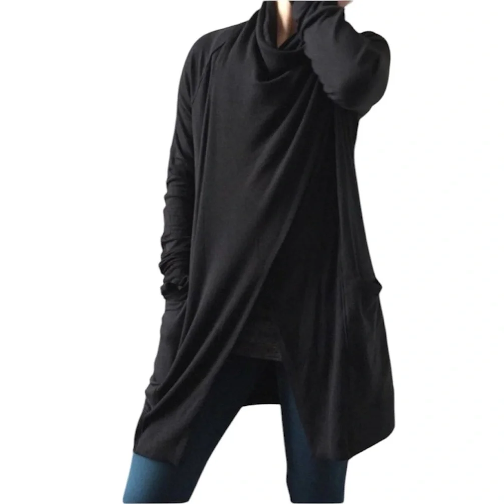 Athleta Studio Wrap Black Cardigan XL - Picture 1 of 16